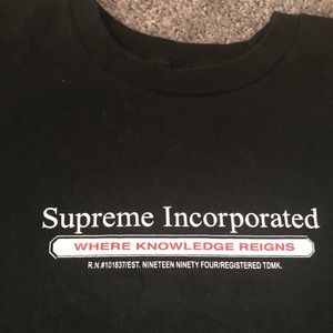 Authentic “Supreme Inc.” Short sleeve Supreme Tee